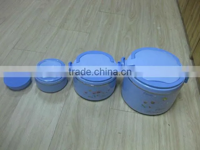 durable plastic insulation barrels with dinner set