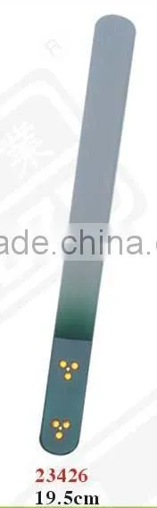 23426 Rounded top crystal glass nail file