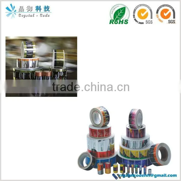 Customized shrink wrap for battery