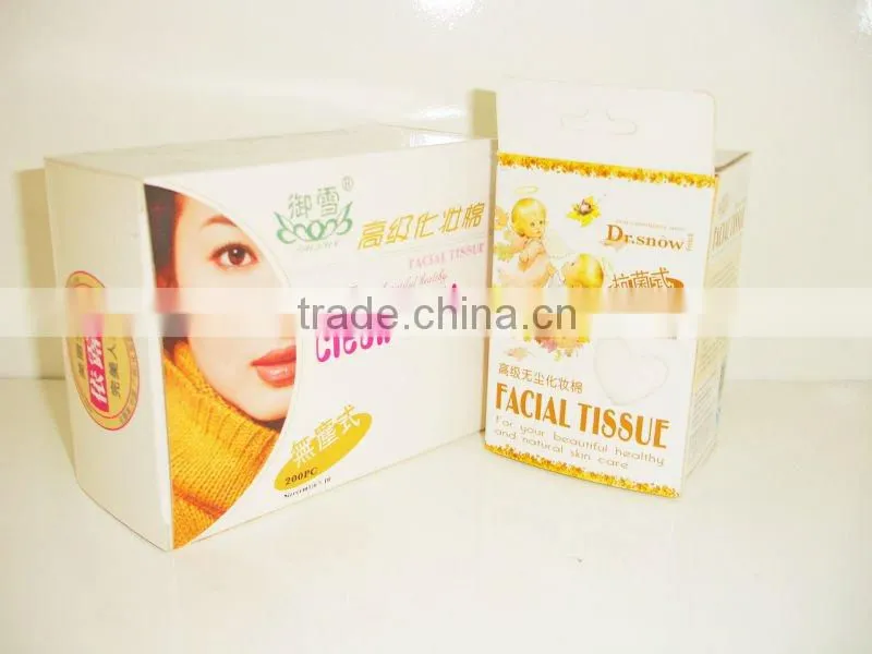 high quality soft facial tissue dr.snow cotton pads