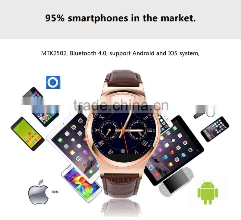 2016 New S3 Bluetooth Smart Watch Wrist Smartwatch APK For Apple Android Smartphone Men Women Wristband Wristwatch