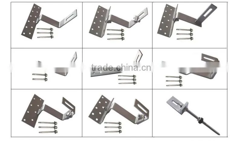 pv solar panel roofing hooks