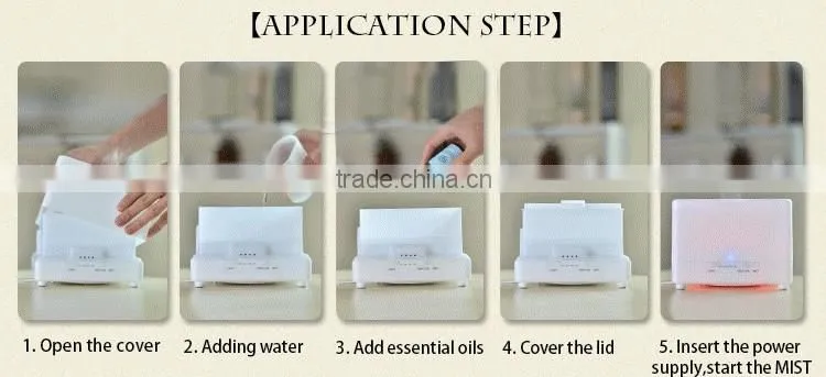 Hot Selling 700ML Electric Aromatherapy Essential Oil diffuser with 7 Colors Changing