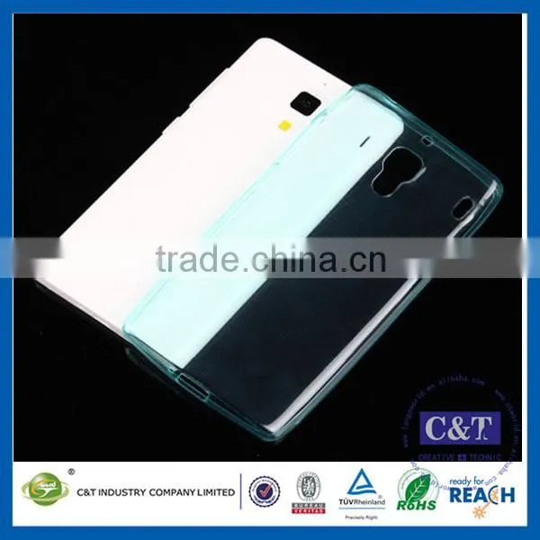 C&T Crystal Clear Ultrathin Slim TPU Back Cover Protective Case for xiaomi redmi 1s cover