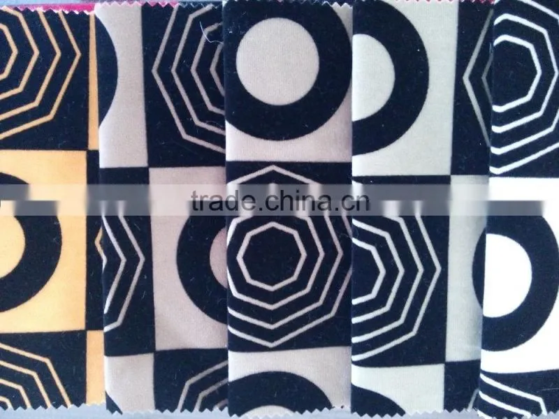 ZJHF-F35 new super soft velvet flocked fabric modern sofa fabric home textile