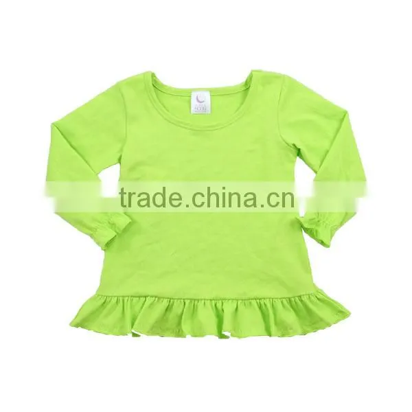 Children's boutique clothing ruffle t shirt little baby t shirt ruffle little baby t shirt