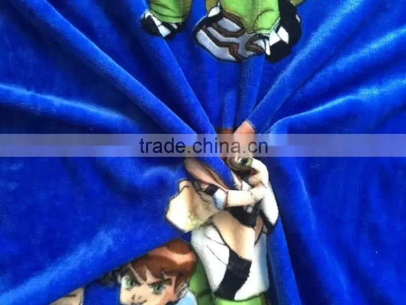 100%Polyester Flannel Printed Velvet for Bedding Sheets