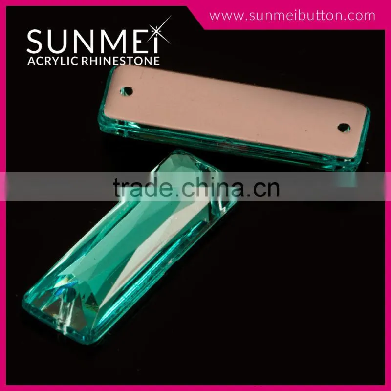 Factory Direct Sew on Flat Back Jade Rhinestone