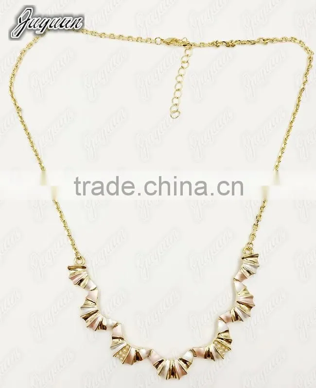 Juyuan Fashion 18K Gold Plated Pendant&Earring Three Color Pearl Set