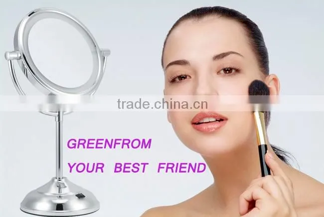 7 inch battery led light bathroom mirror