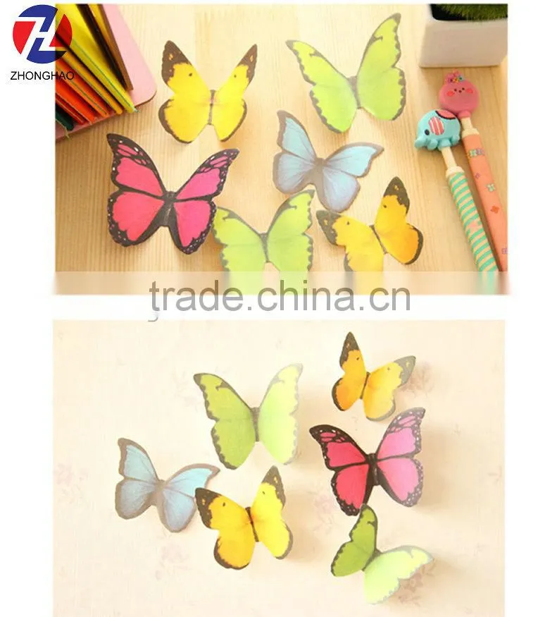 New arrive 3D butterfly design personalized sticky notes