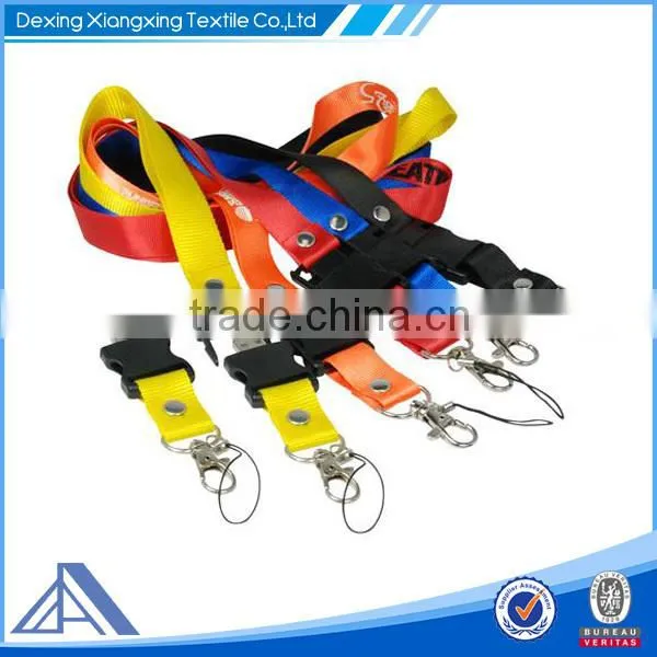 2015 polyester material new design heat transfer printed lanyard