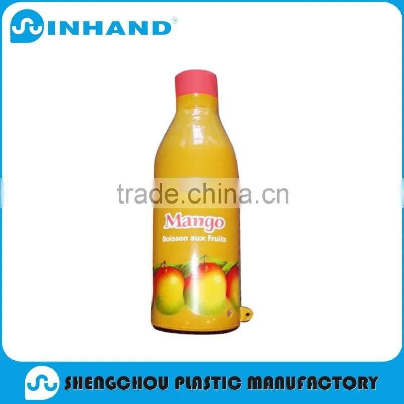 2016factory EN71 Eco-friendly Promotion yellow pvc inflatable bottle baby toy/kids toys
