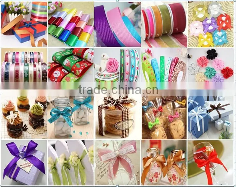Hot sales printed satin ribbon handle for paper bag