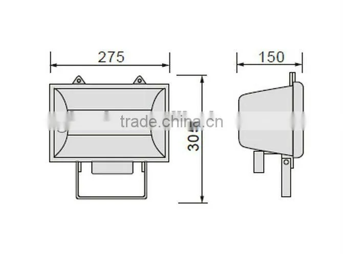 IP44 R7s 78mm Halogen Lamp 150w DJ-H101