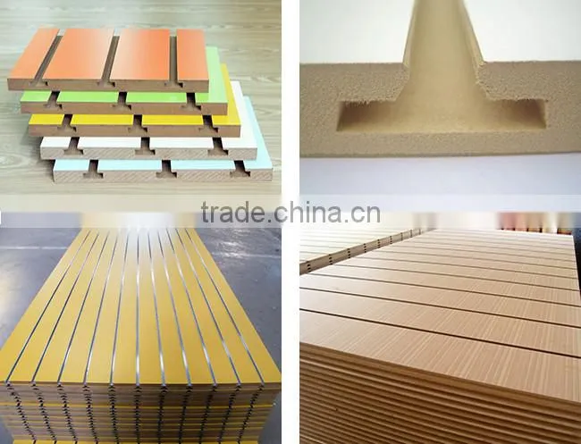 Grooved MDF Wooden Board Slat Wall Display