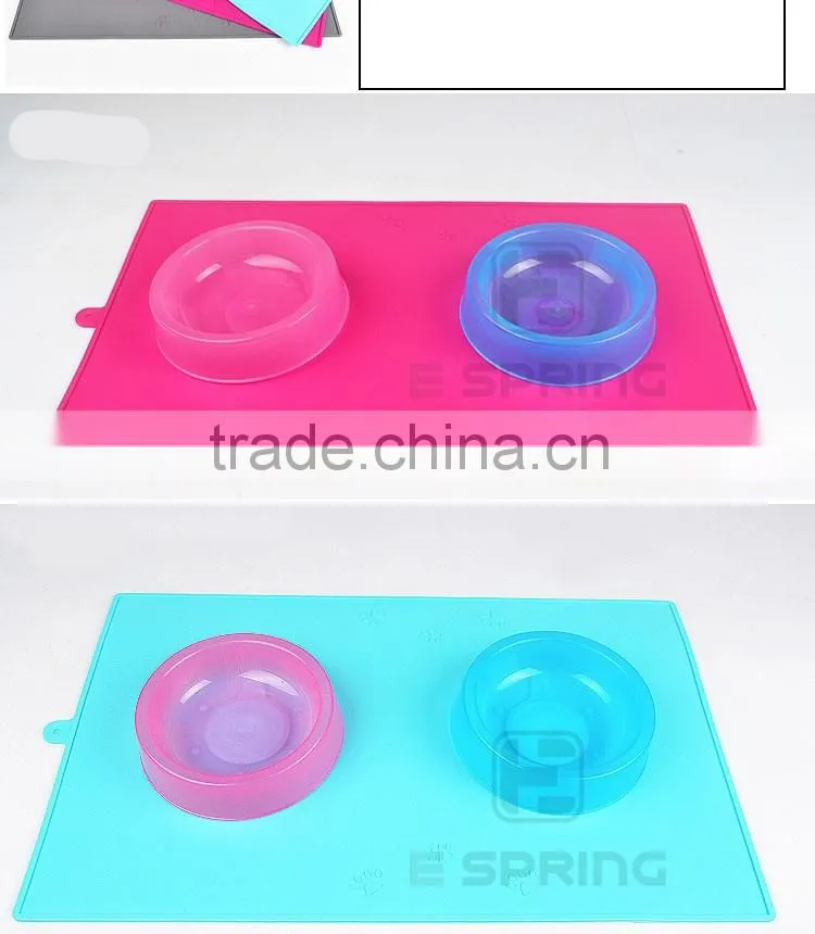 Easy Clean Non-toxic Silicone pet's Bowl Mat