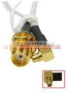 MMCX male to SMA female rf coaxial cable assembly for rg179