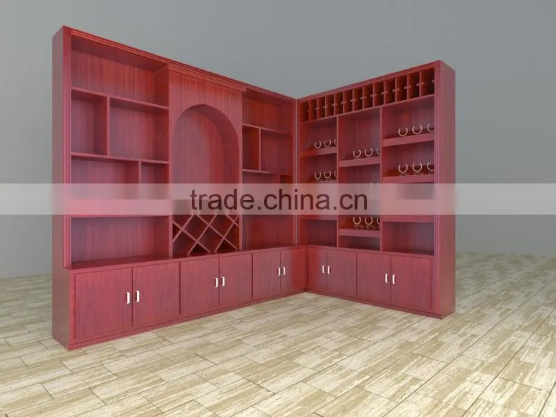 Traditional Chinese style Wooden wine cabinet,retro cellarette