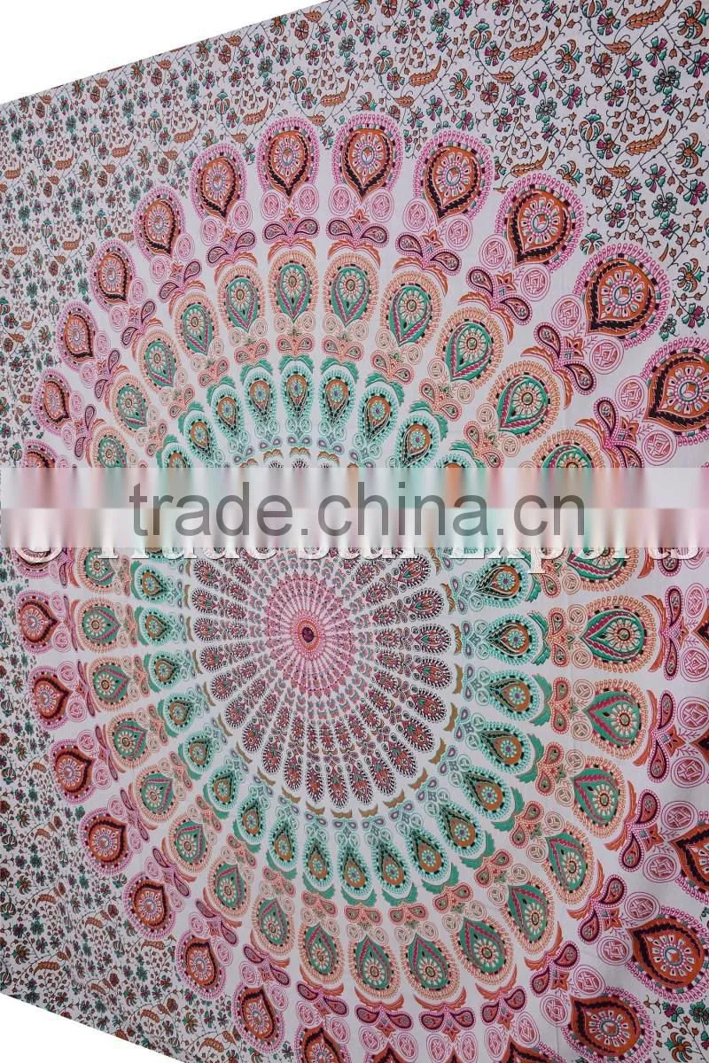 Indian Mandala Hippie Bohemian Wall Decoraiton Cotton Ethnic Wall Hangings Tapestry