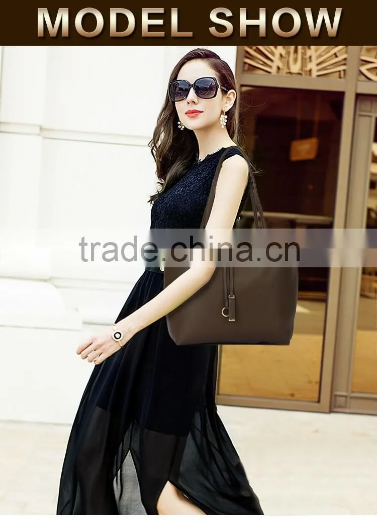 Guangzhou factory bulk the fashion set handbag for lady