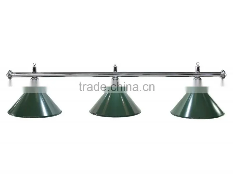 Classic style 3 metal shades billiard table lamp , pool billiard table light