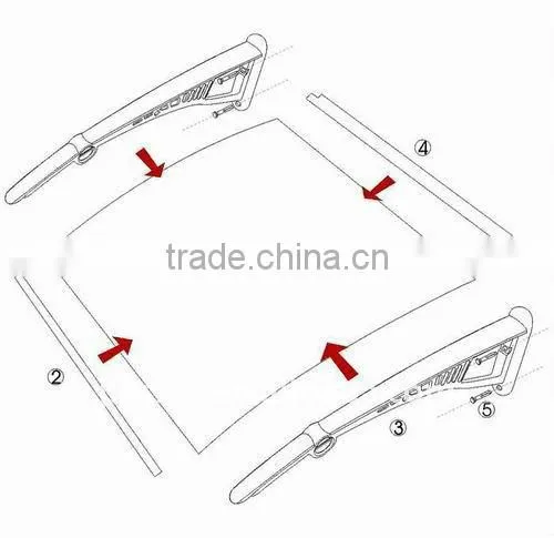 polycarbonate awning/clear polycarbonate awnings