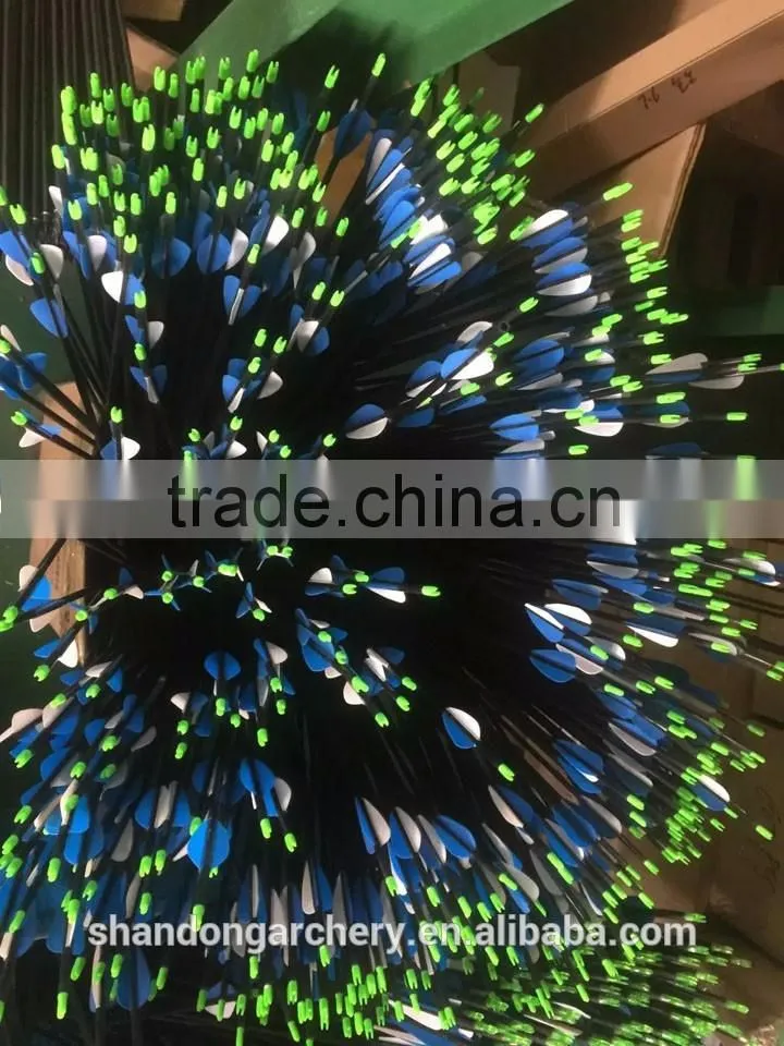 30 inch pure carbon arrows with plactic feather vane for sale