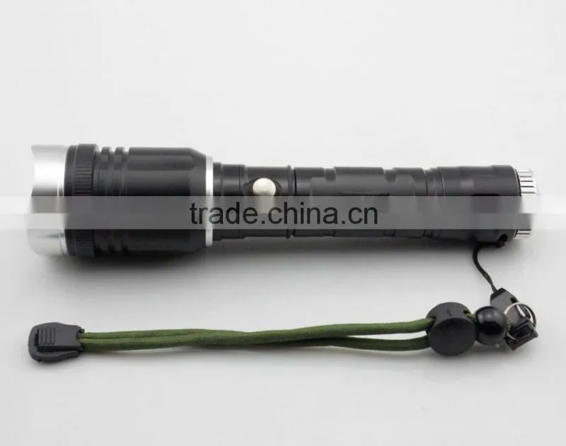 aluminum magnetic rechargeable led flashlight