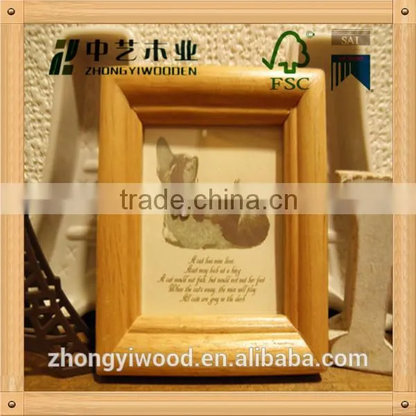 Home love decoration gift crafts high quality customized FSC wooden photo frame