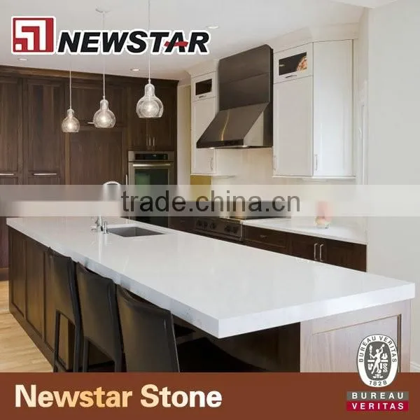 Newstar white quartz counter tops