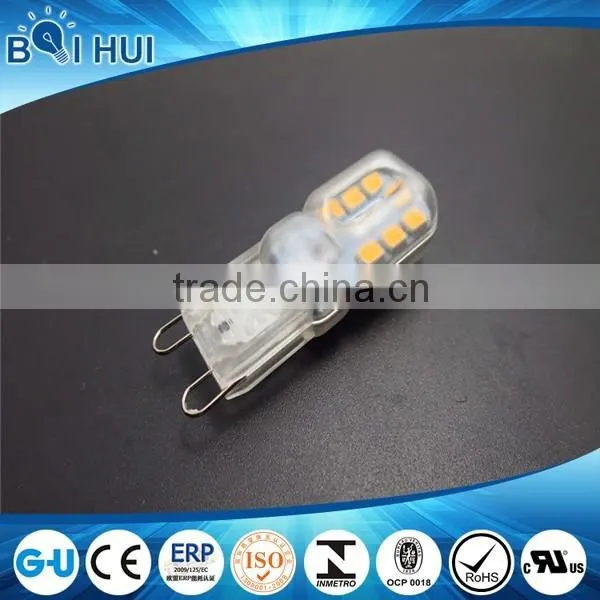 LED 2.5w g9 car lamp/plastic led light g9 /smd2835 light led light g9 12v