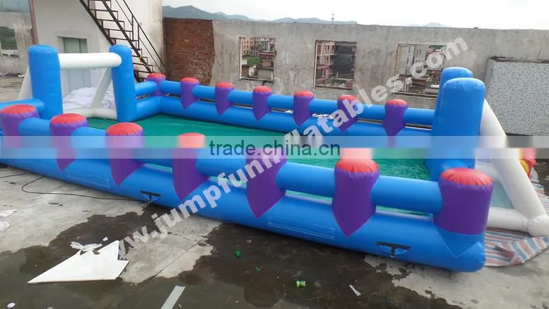 Europe quality Inflatable Human Babyfoot/Inflatable Soap Foosball Field for adults