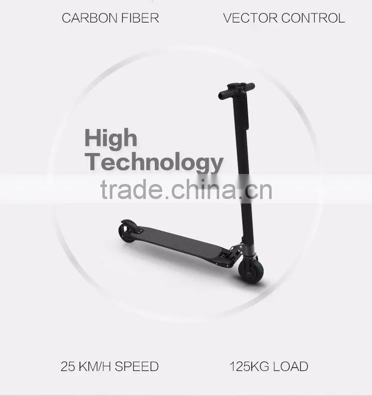 7.2 kg folding Carbon fiber foldable electric mountain bike in black color