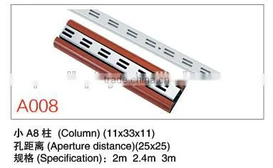 High Quality Aluminum Shelf Column For Display Clothes