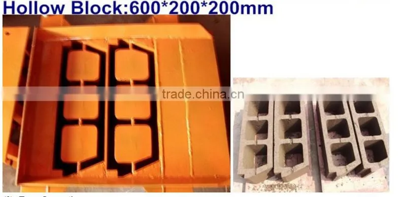 Vibrate electric concrete brick moulding machine QTJ4-40