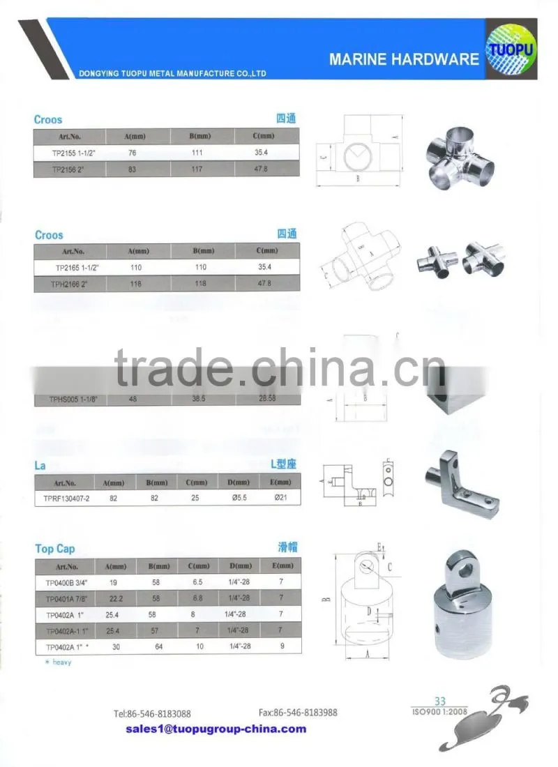 Precision investment casting top cap Mirror polished heavy duty top slide Stainless steel top cap