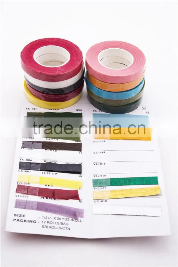 1/2 inch dark green florist stem wrap tape
