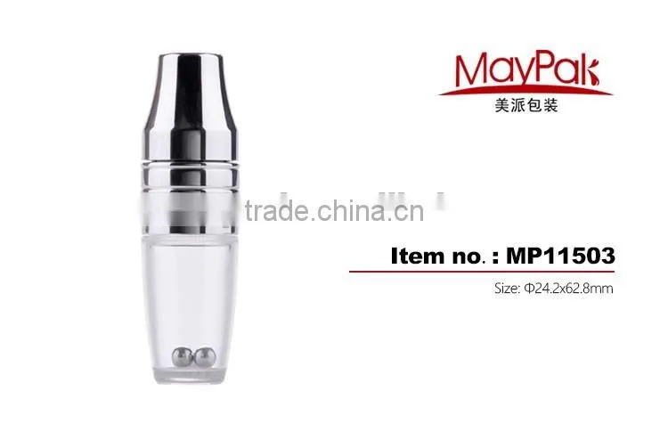 w=24.2*24.2mm, h=62.8mm lipgloss tube containers