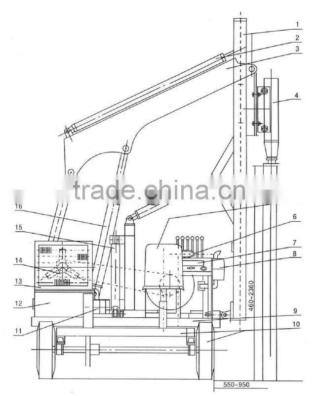 Pile driving machine