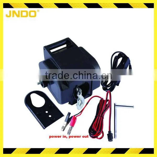 Hauling Pulling Pull Trailer 12V 2000Lbs Electric Recovery Boat Winch