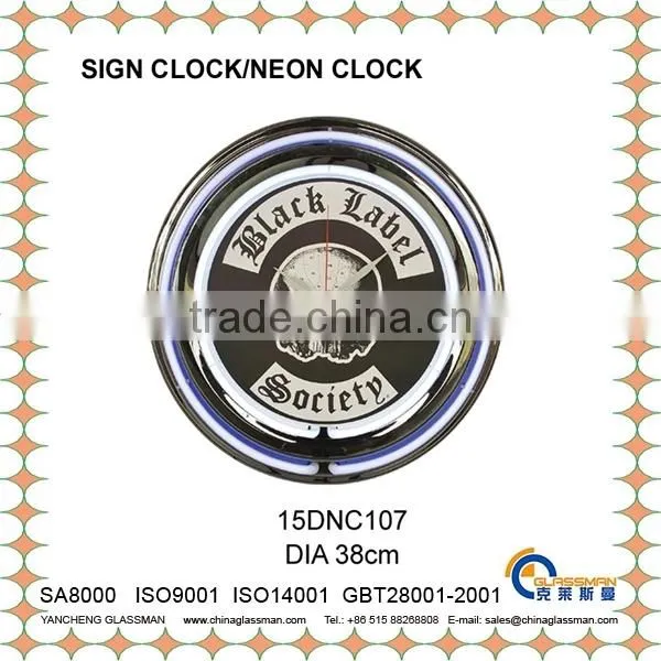 DIA 30cm customizable beautiful neon clock LED clock wall clock 12NC101