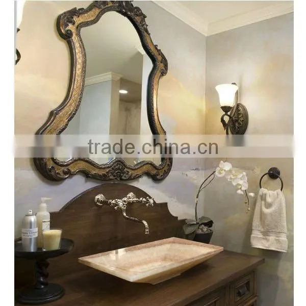 square yellow onyx sinks
