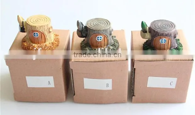 Zakka grocery stump small house ornaments micro landscape background props