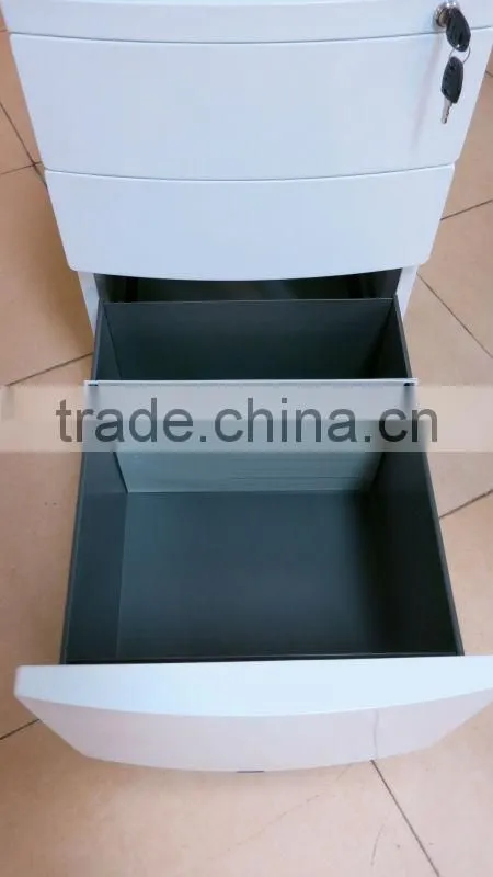 3 Drawers Metal Mobile Filing Cabinet
