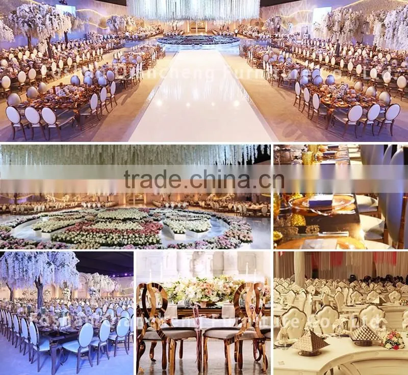 Noble design wedding chair white PU chair