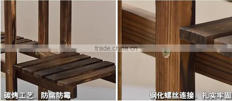 home decor wooden flower shelf, wooden shelf,Storage Rack