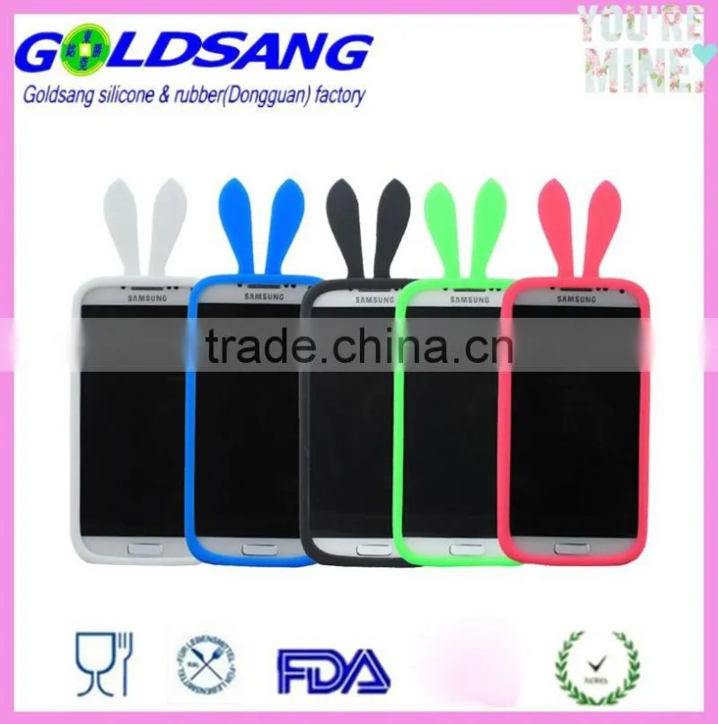 Universal Silicone Ring frame rabbit ear Cell Phone Case