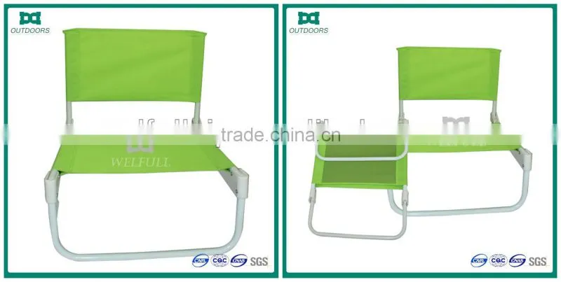 Hot sales folding low beach chair without armrest