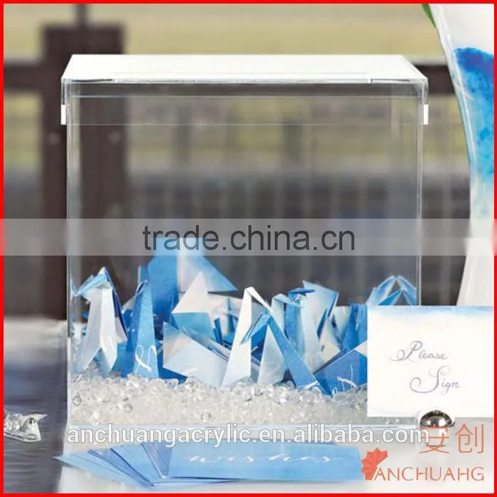 Custom Acrylic Wedding Invitation Card Box